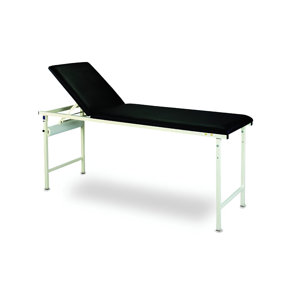 Image of electric examination couch for patient positioning.