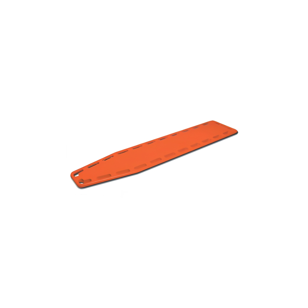 Image of immobilization spinal board for trauma care.