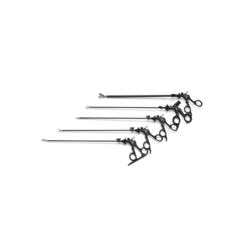 Image of reusable laparoscopic instruments set.
