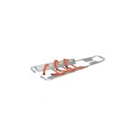 Image of scooping stretcher for safe patient lifting.