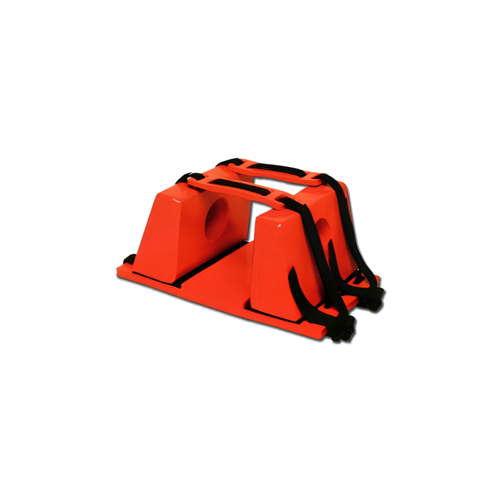 Image of Stop head immobilizer in orange for emergency use.