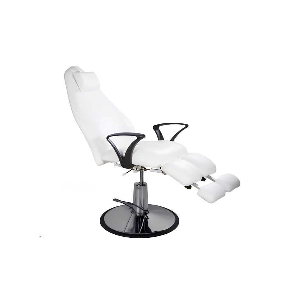 Image of White Podology Mechanical Armchair.